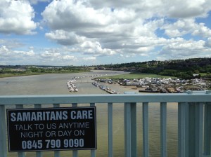 The bridge looking towards Rochester that crosses by Borstal - a place of personal significance and pilgrimage for me. 