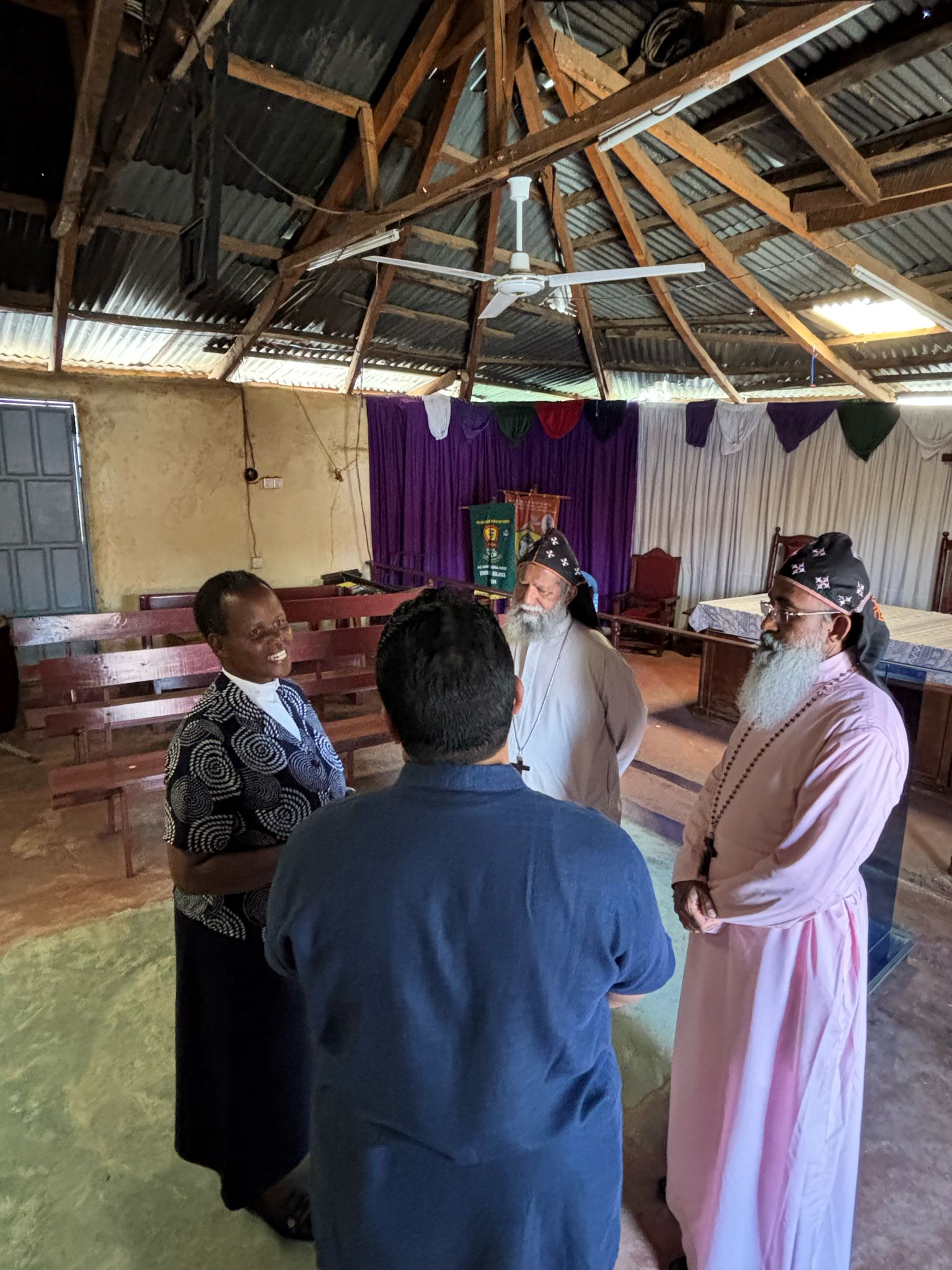 Meeting with Revd Canon Alice Otieno in St Jacobs, in the Kibere clum